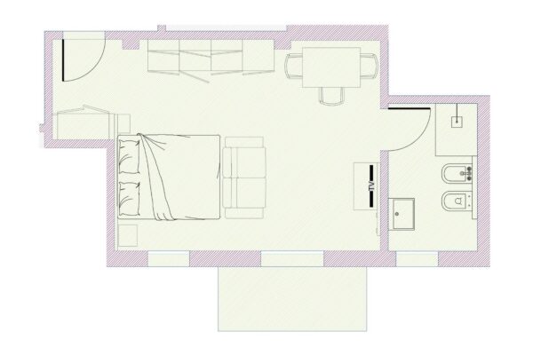 Bragozzo Monolocale residence ondamare cervia